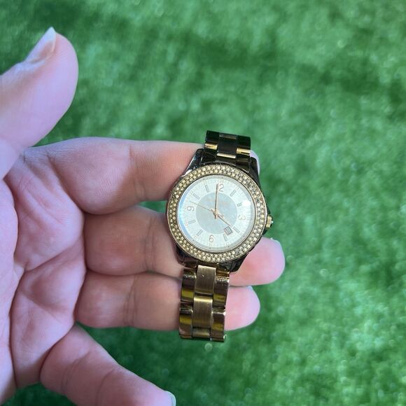 Michael Kors Glitz MK5403 Women's Stainless Steel Analog Dial Quartz Watch MP844 - Picture 1 of 6